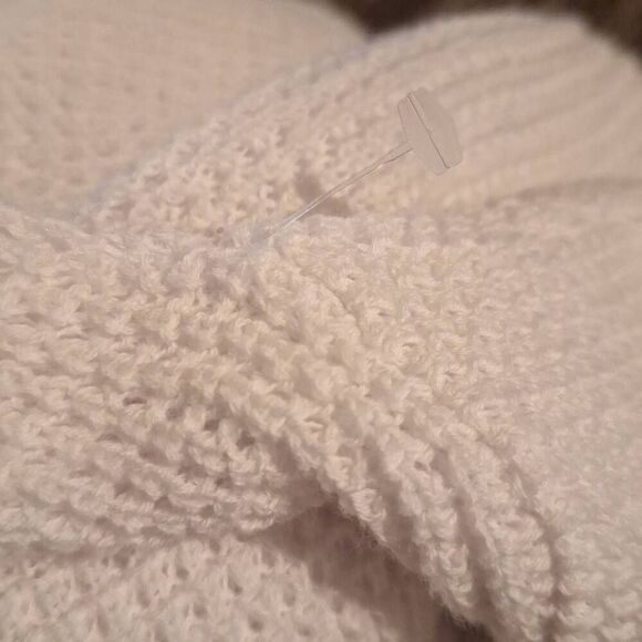 Sweet Romeo Womens White Waffle Knit Sweater Size Medium NWOT‎ - Picture 4 of 4